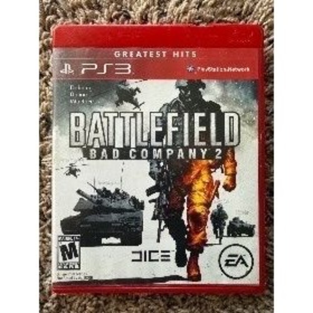 EA Battlefield Bad Company 2 PS3 Greatest Hits Complete Game Disc Manual